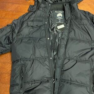 BearPaw Men's Dark Puffer Jacket